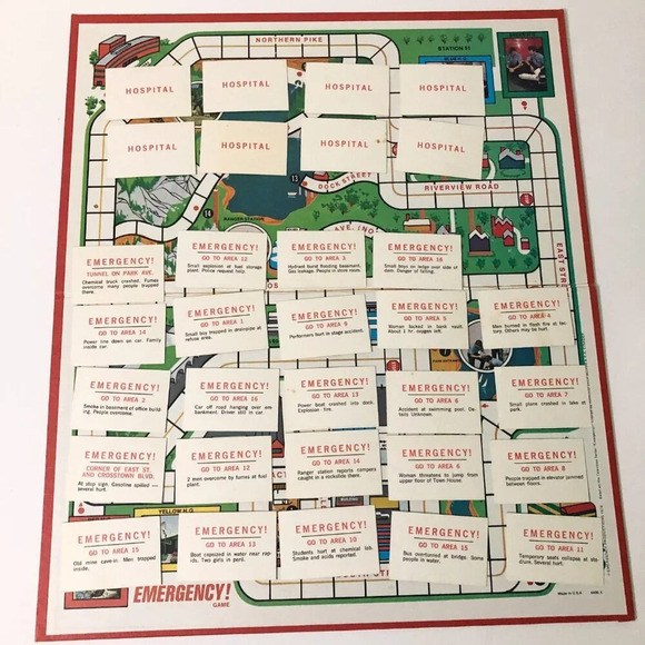 Vintage 1974  The Emergency Board Game Milton Bradley TV Show Incomplete - Picture 12 of 16